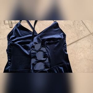 Navy Midi Dress Size Large 8/10 Women's